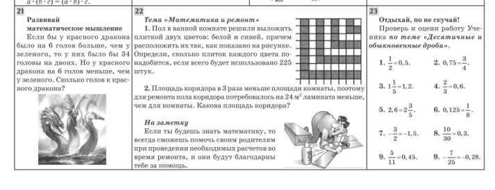 Фото задания: 23. Отдыхай, но не скучай! Проверь и оцени работу Ученика по теме «Десятичные и обыкновенные дроби». Сравни выражения: 1) 1/2…