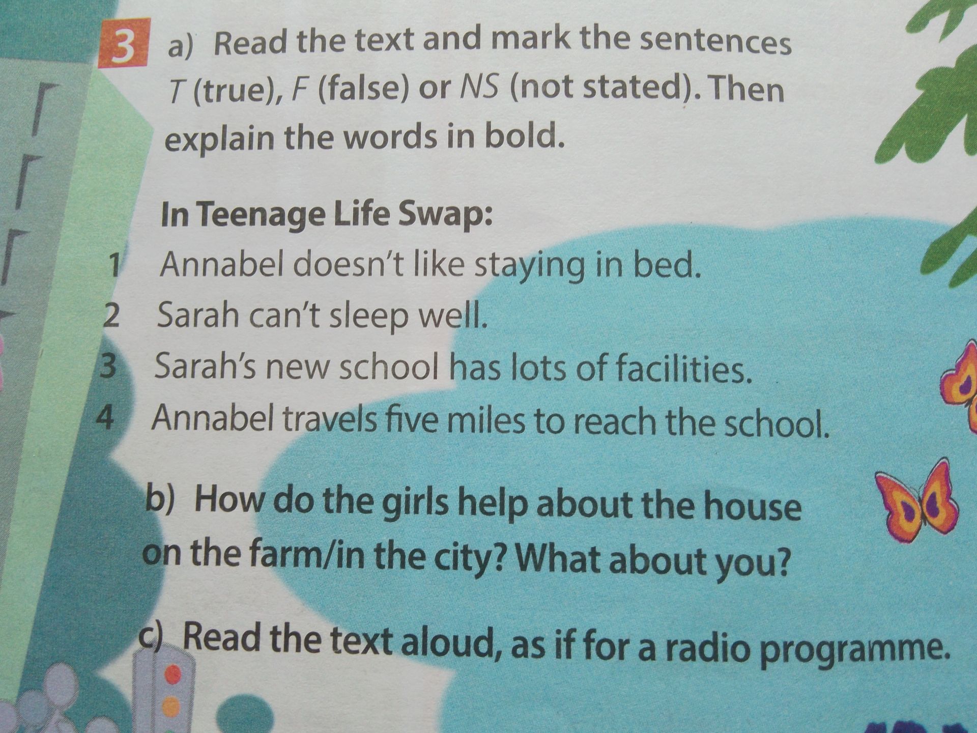 Фото задания: 3c) Read the text aloud, as if for a radio programme.