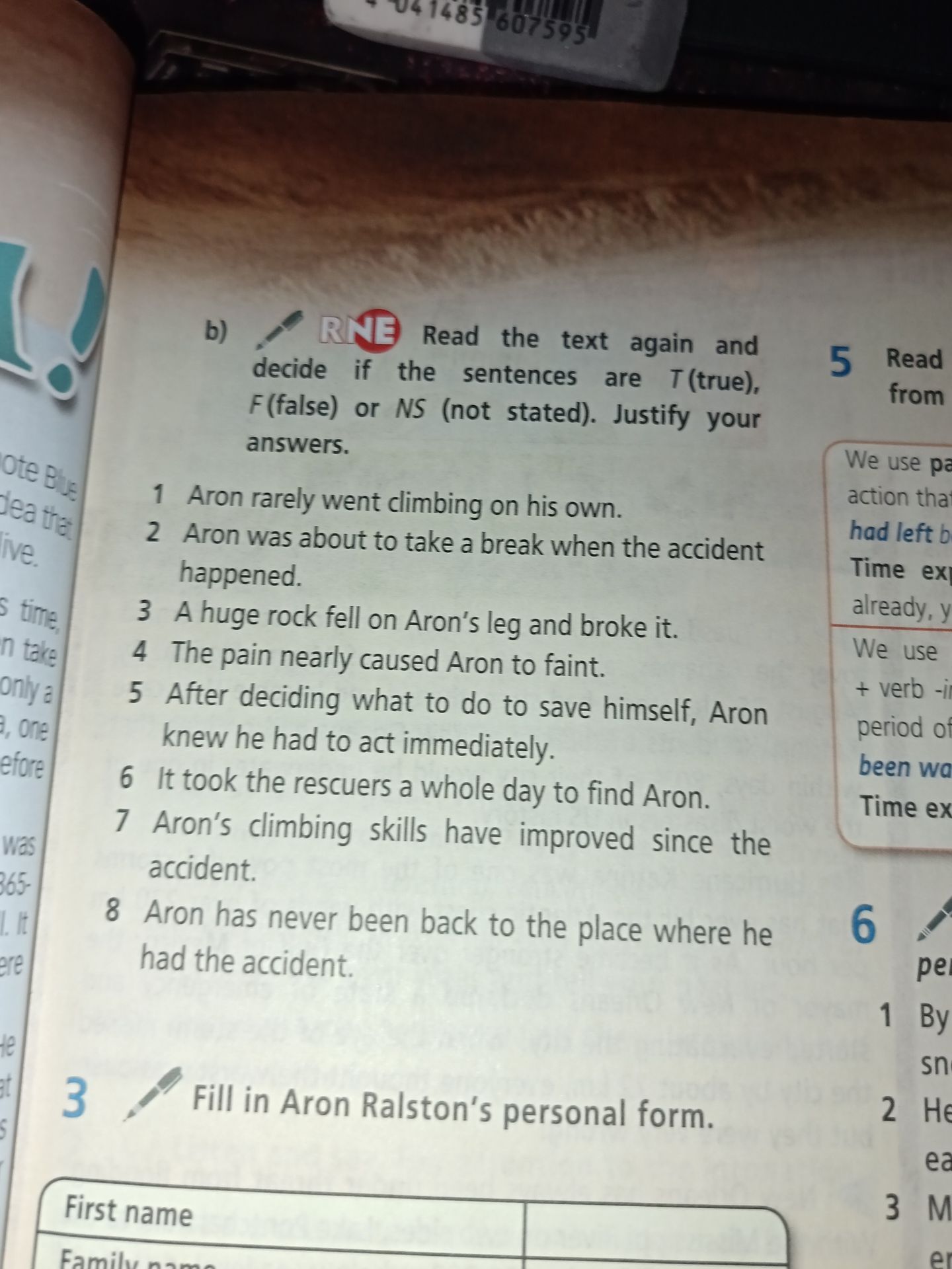 Фото задания: b) Read the text again and decide if the sentences are T (true), F (false) or NS (not stated). Justify your answers. 1.…