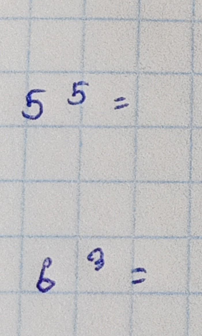 Фото задания: 5⁵ =