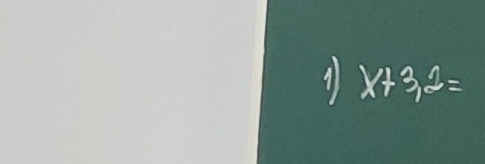 Фото задания: 1) x + 3,2 =