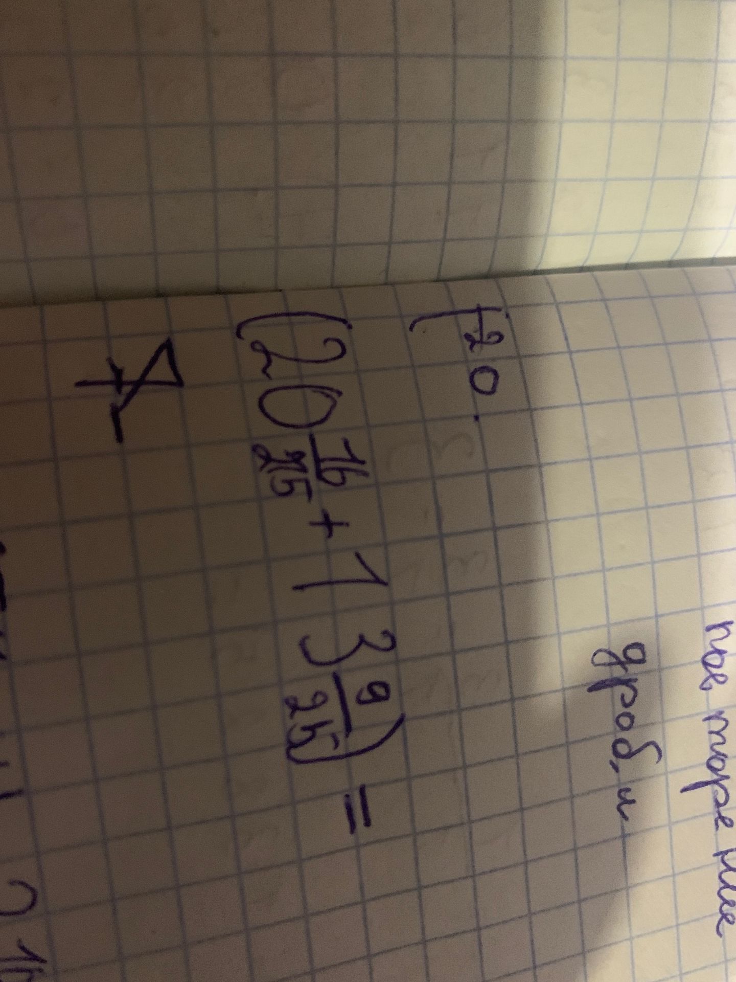 Фото задания: \(\left(\begin{matrix}3\\0\\\frac{16}{35}\end{matrix}\right)+\left(\begin{matrix}\frac{5}{2}\\0\\\frac{9}{25}\end{matrix}\rig…