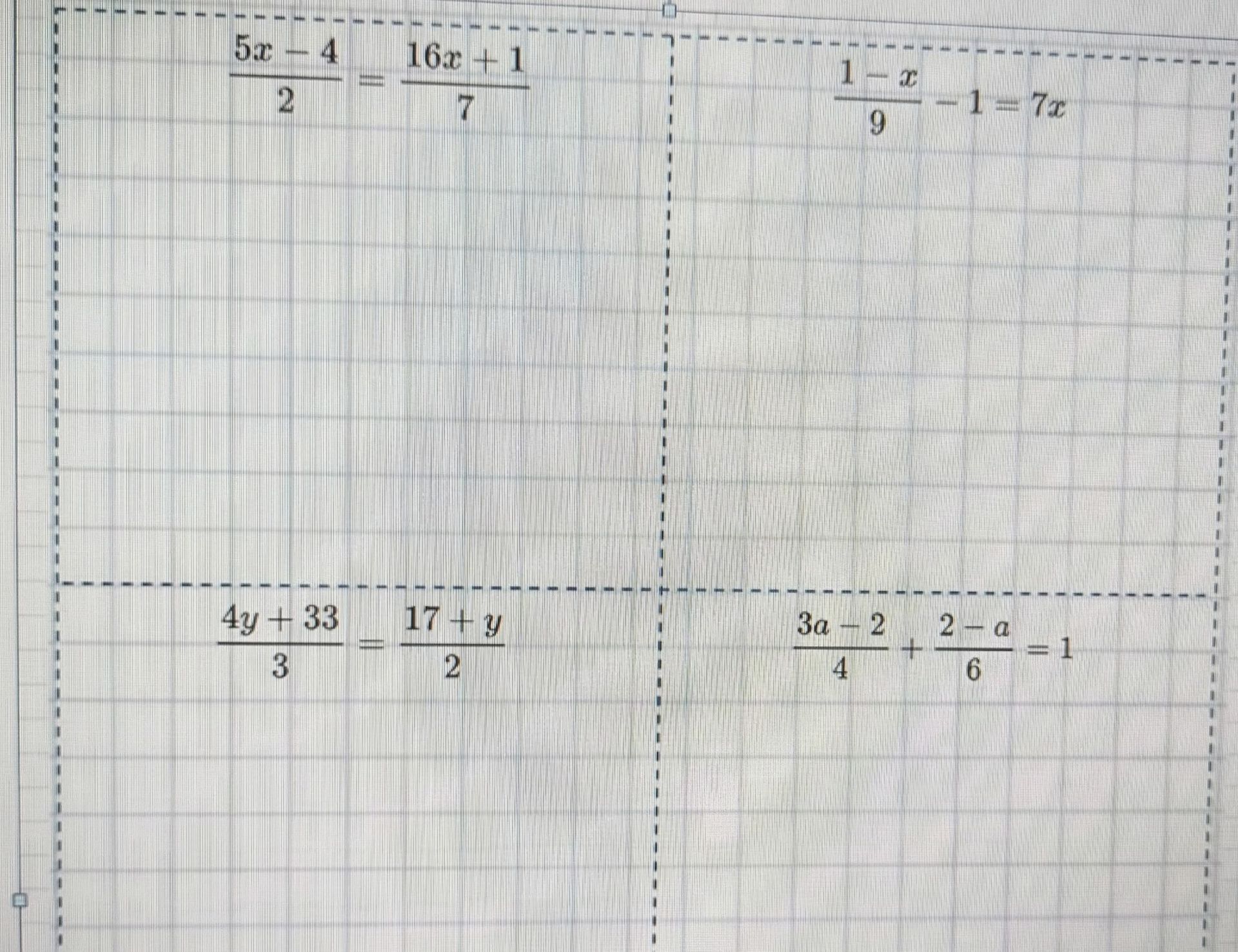 Фото задания: \(\frac{4y+33}{3}=\frac{17+y}{2}\)