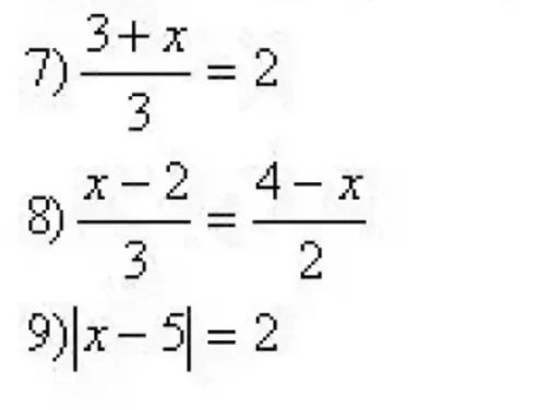 Фото задания: 8) \(\frac{x-2}{3}=\frac{4-x}{2}\)
