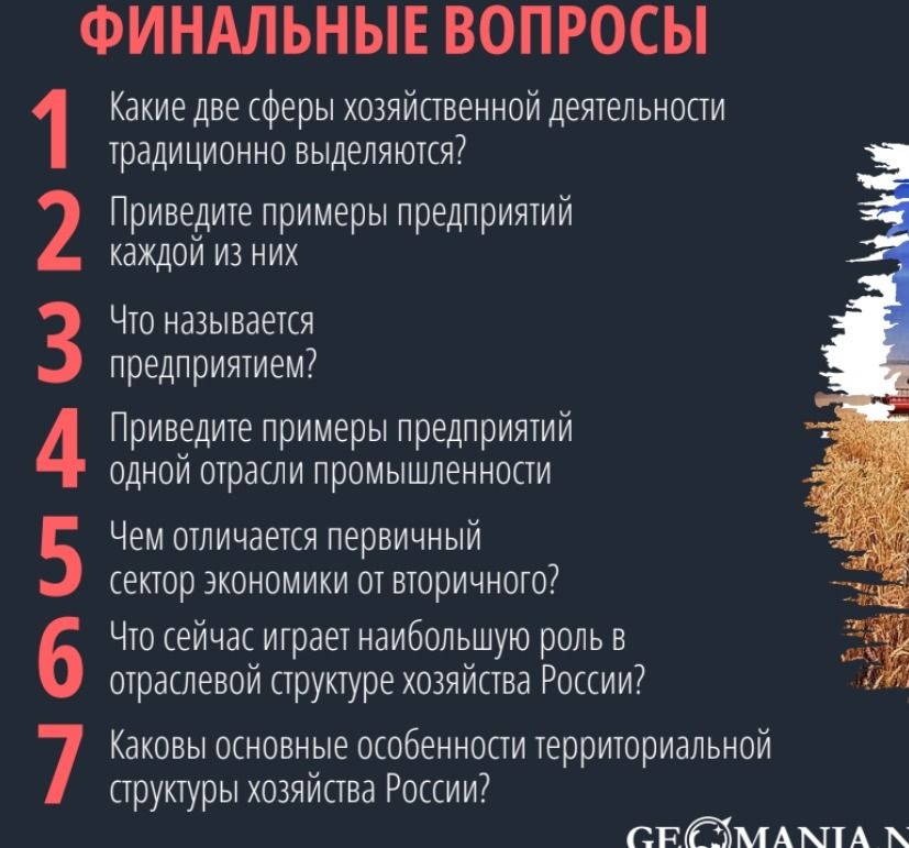Фото задания: 2. Приведите примеры предприятий каждой из них.