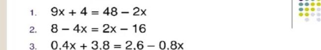 Фото задания: 2. 8 − 4x = 2x − 16