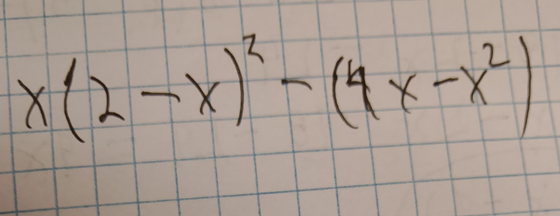 Фото задания: x(y−x)=(4x−2y)