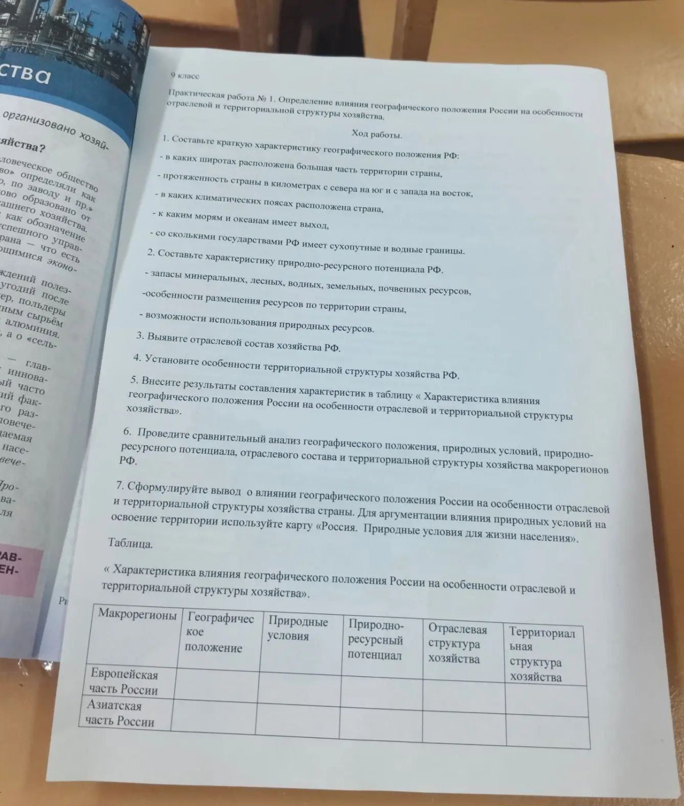 Фото задания: 3. Выявите отраслевой состав хозяйства РФ.