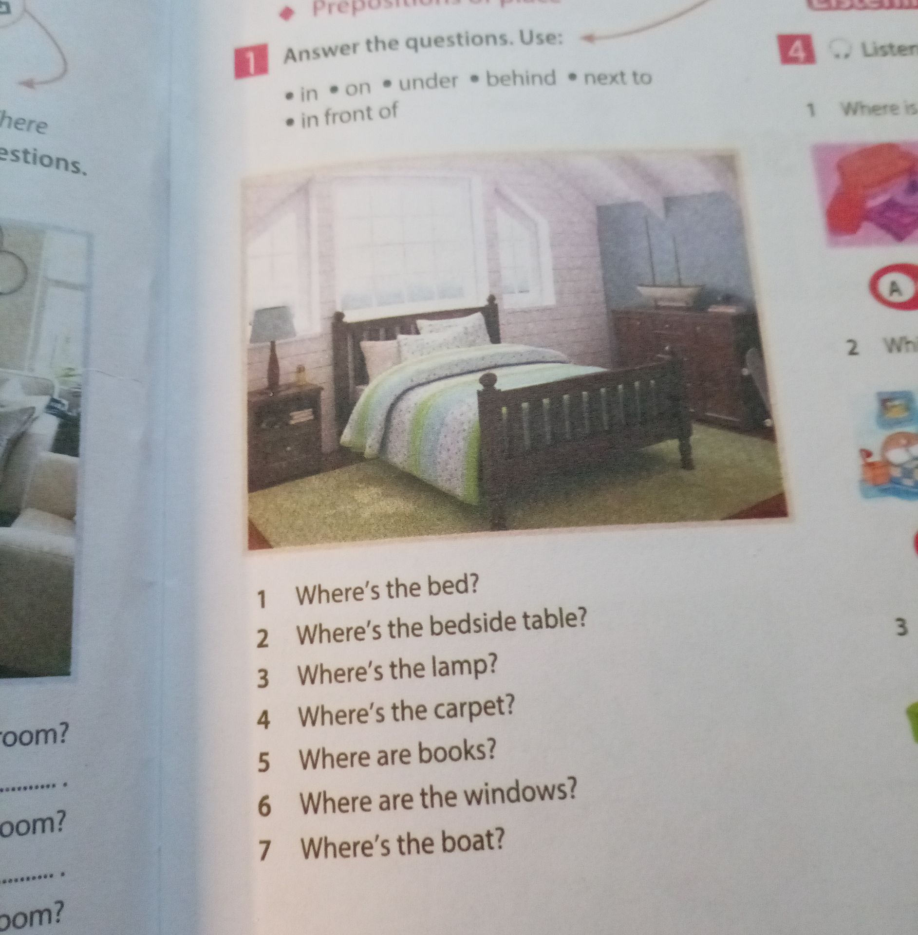 Фото задания: 5. Where are books?