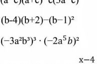 Фото задания: (−3a²b³)³ · (−2a⁵b)²
