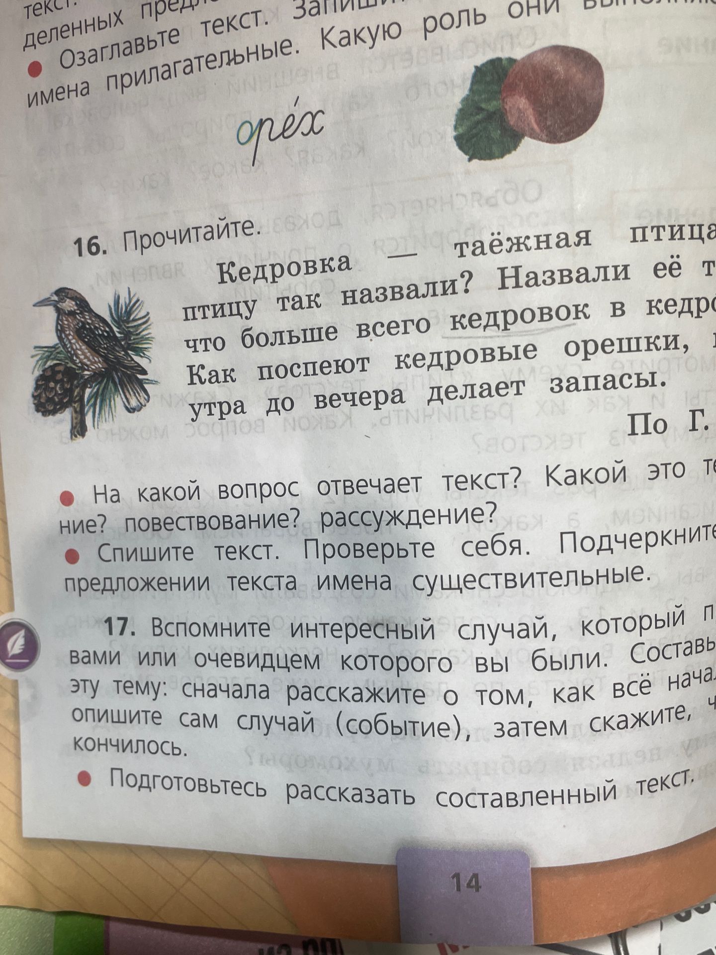 Фото задания: 17. Вспомните интересный случай, которым поделились с вами или очевидцем которого вы были. Составьте текст на эту тему:…