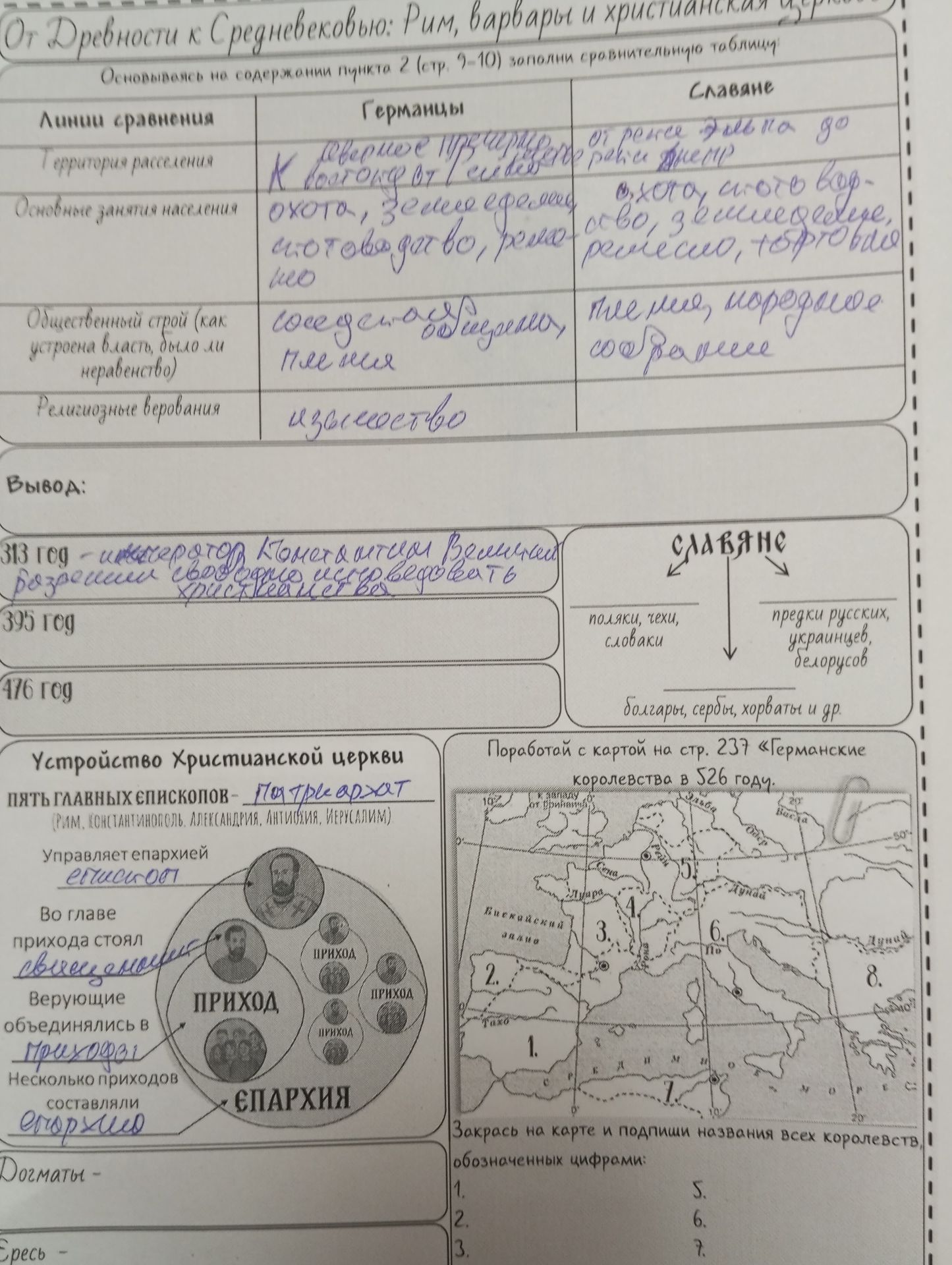 Фото задания: Объясните понятия: догматы, ересь.