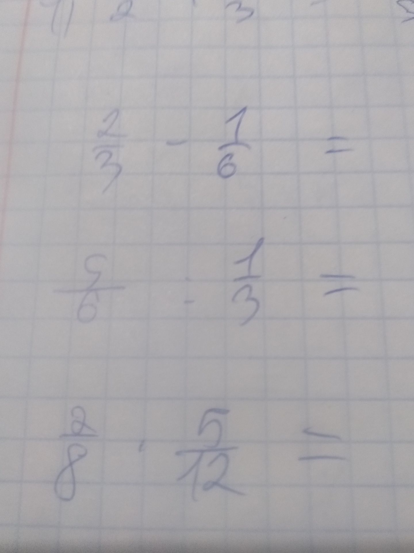 Фото задания: \(\frac{2}{3}-\frac{1}{6}\)