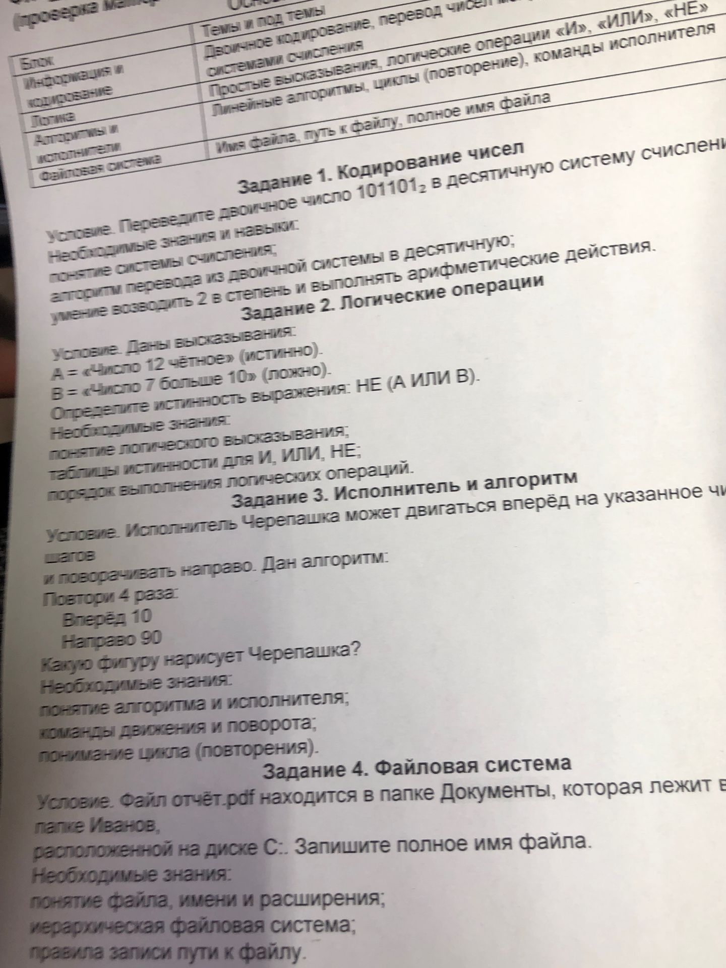 Фото задания: Задание 3. Исполнитель и алгоритм. Условие. Исполнитель Черепашка может двигаться вперёд на указанное число шагов и…