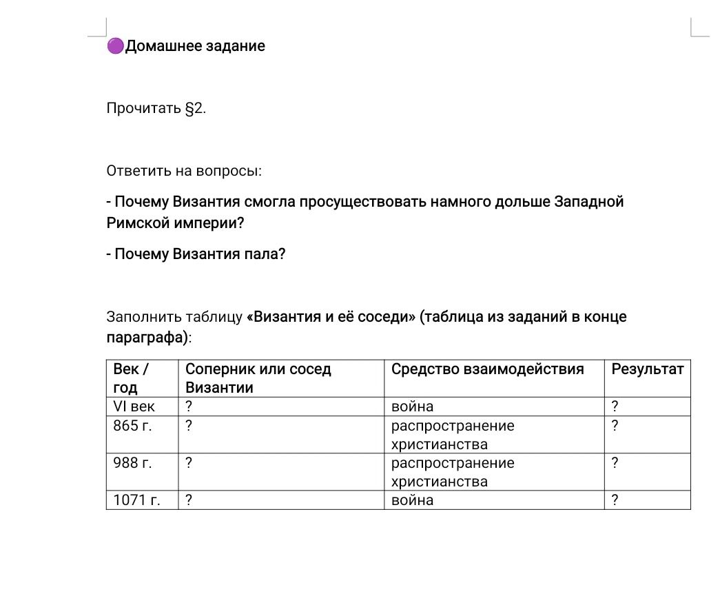 Фото задания: Почему Византия пала?