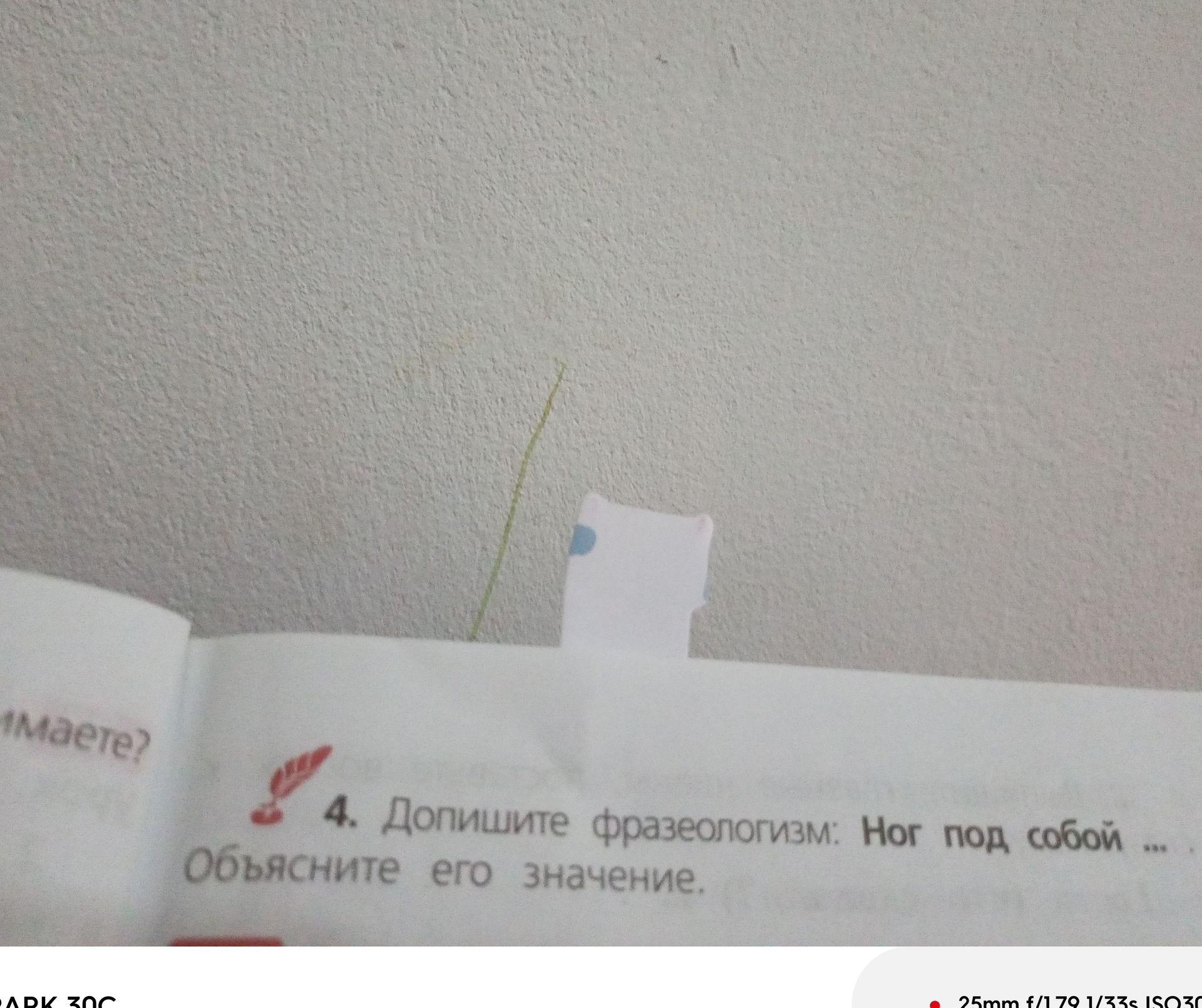 Фото задания: 4. Допишите фразеологизм: Ног под собой … Объясните его значение.