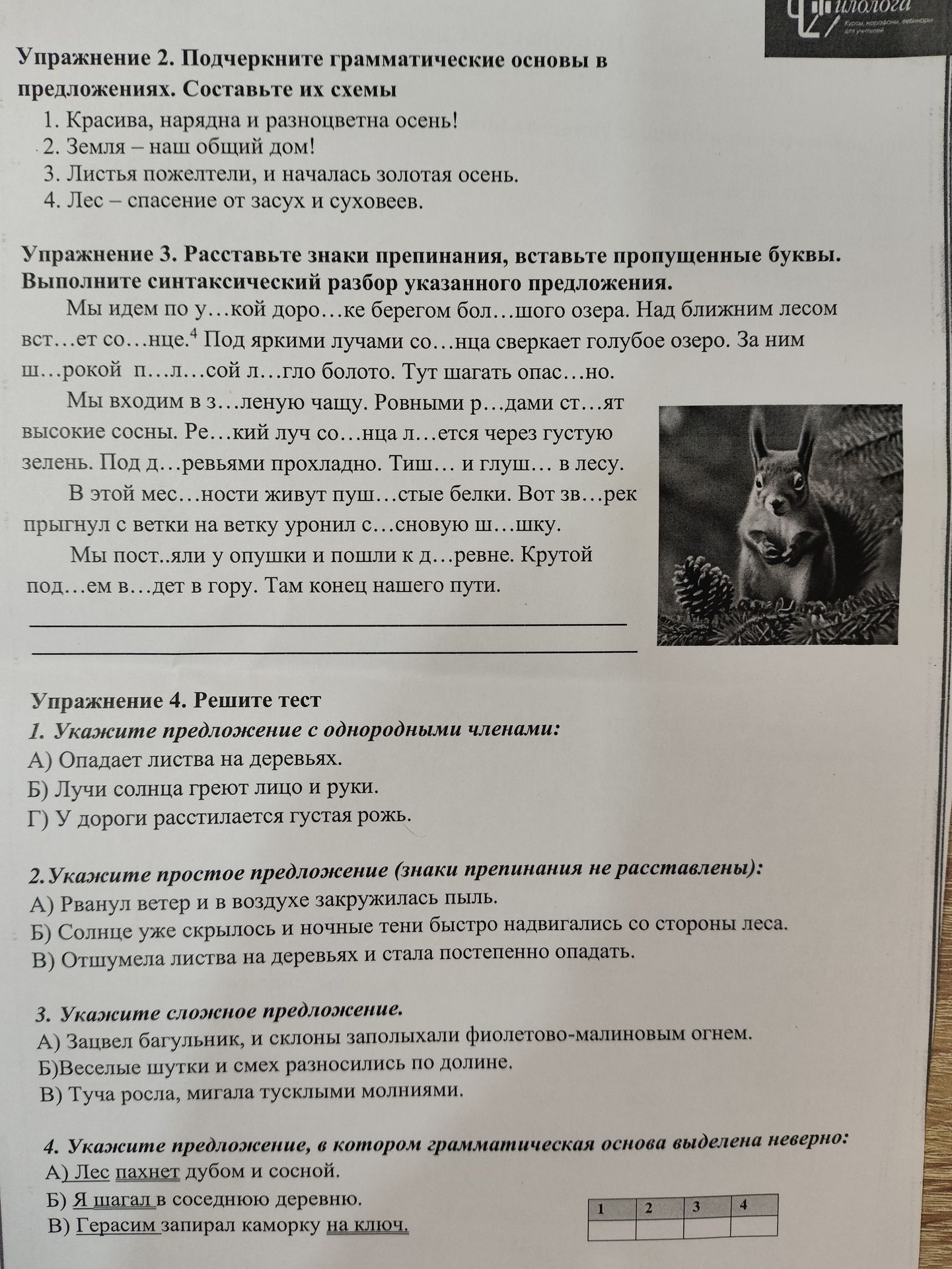 Фото задания: Упражнение 3. Расставьте знаки препинания, вставьте пропущенные буквы. Выполните синтаксический разбор указанного…