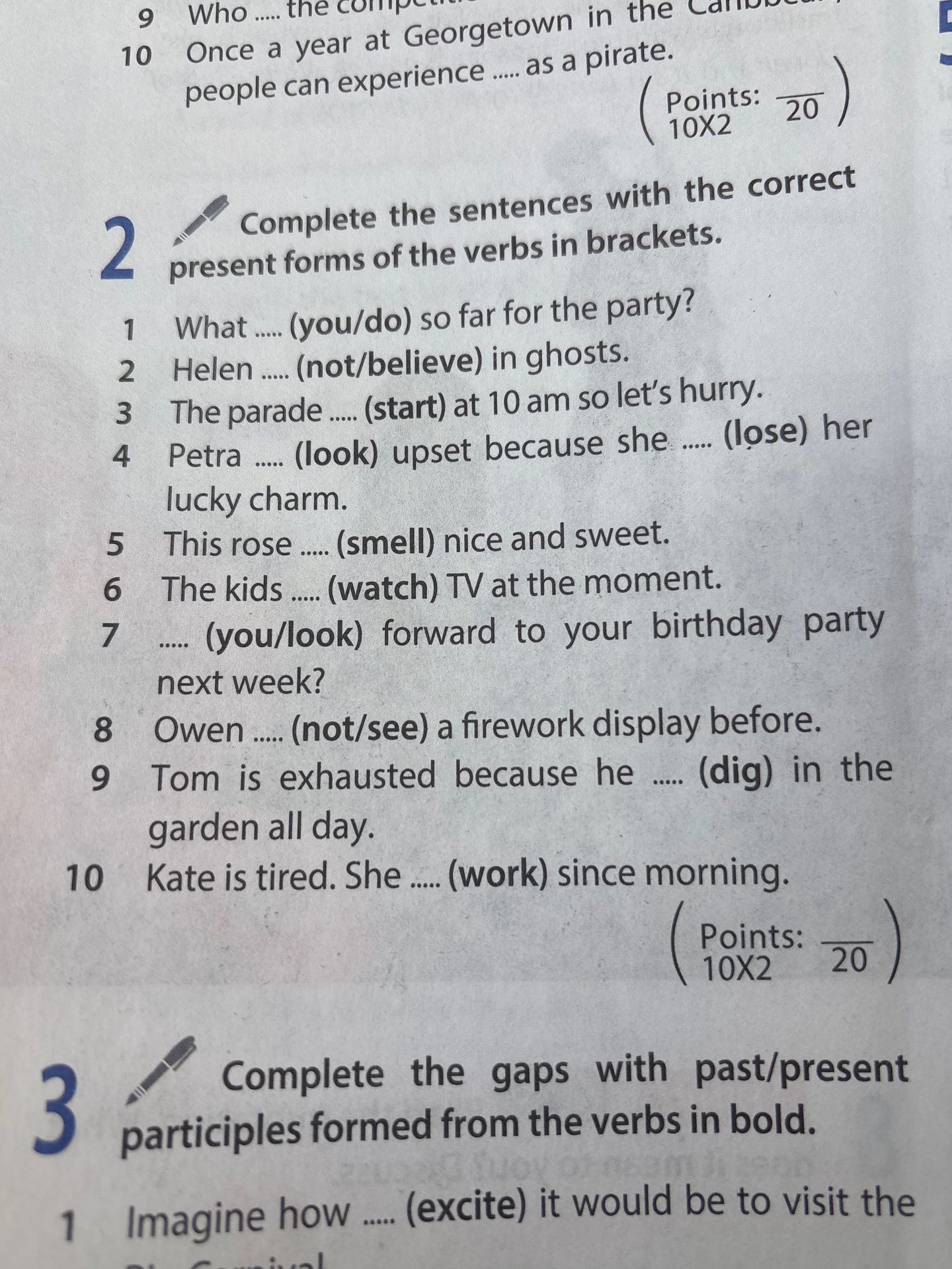 Фото задания: 3. Complete the gaps with past/present participles formed from the verbs in bold. [Условие и предложения на фотографии…