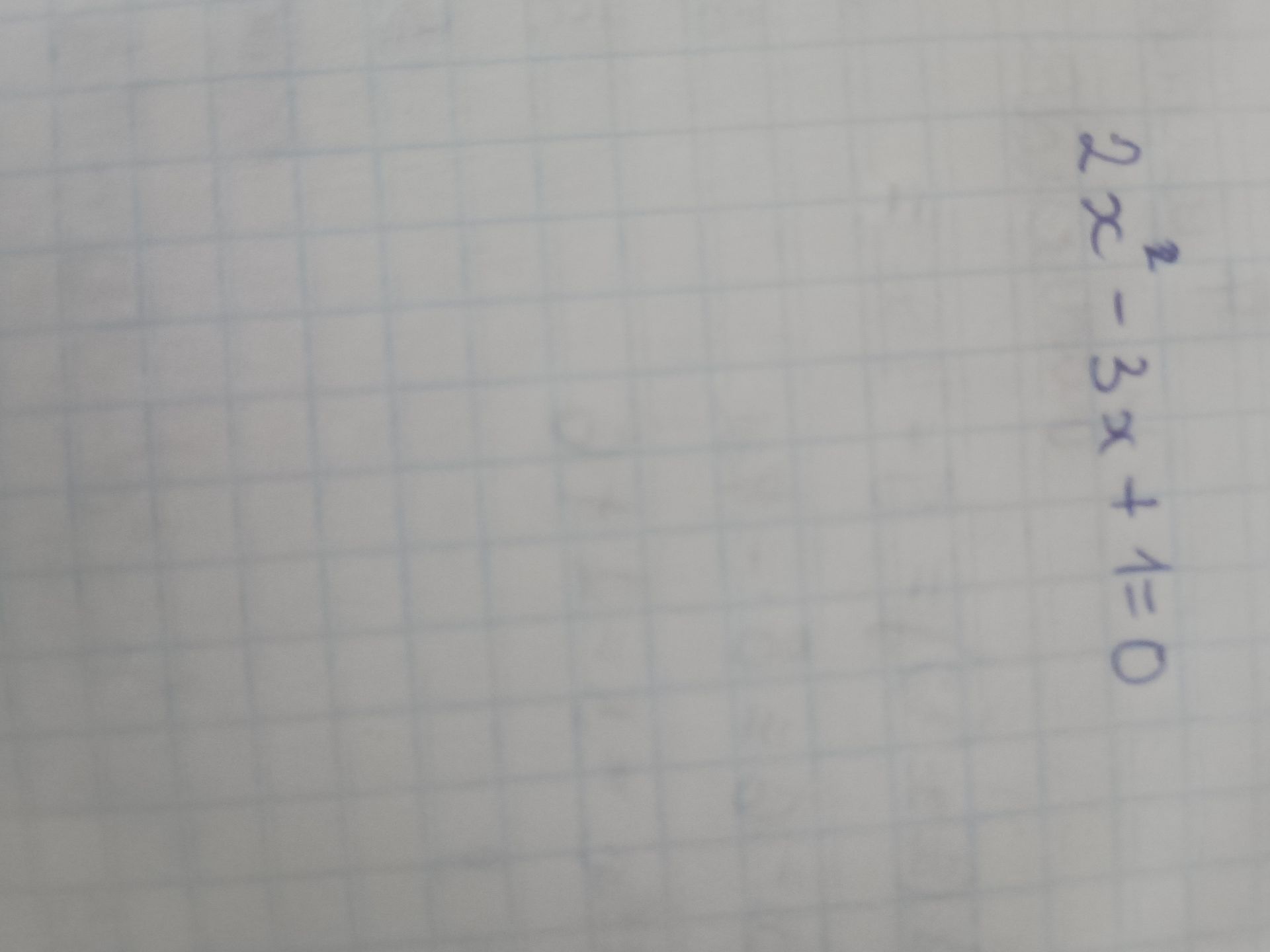Фото задания: Решить уравнение: 2x² − 3x + 1 = 0.