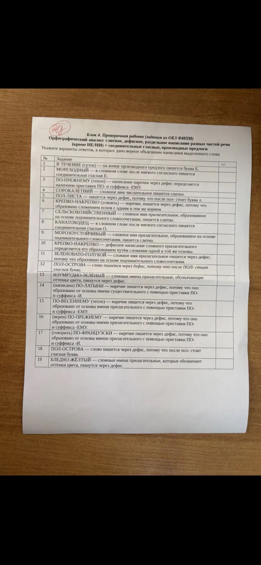 Фото задания: 5. ПОЛ-ЛИСТА — пишется через дефис, потому что после пол- стоит буква Л.