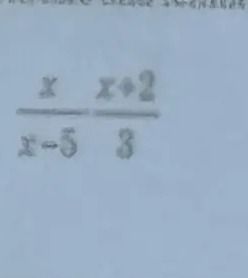 Фото задания: Решить уравнение \(\frac{x}{x-5}=\frac{x+2}{8}\).