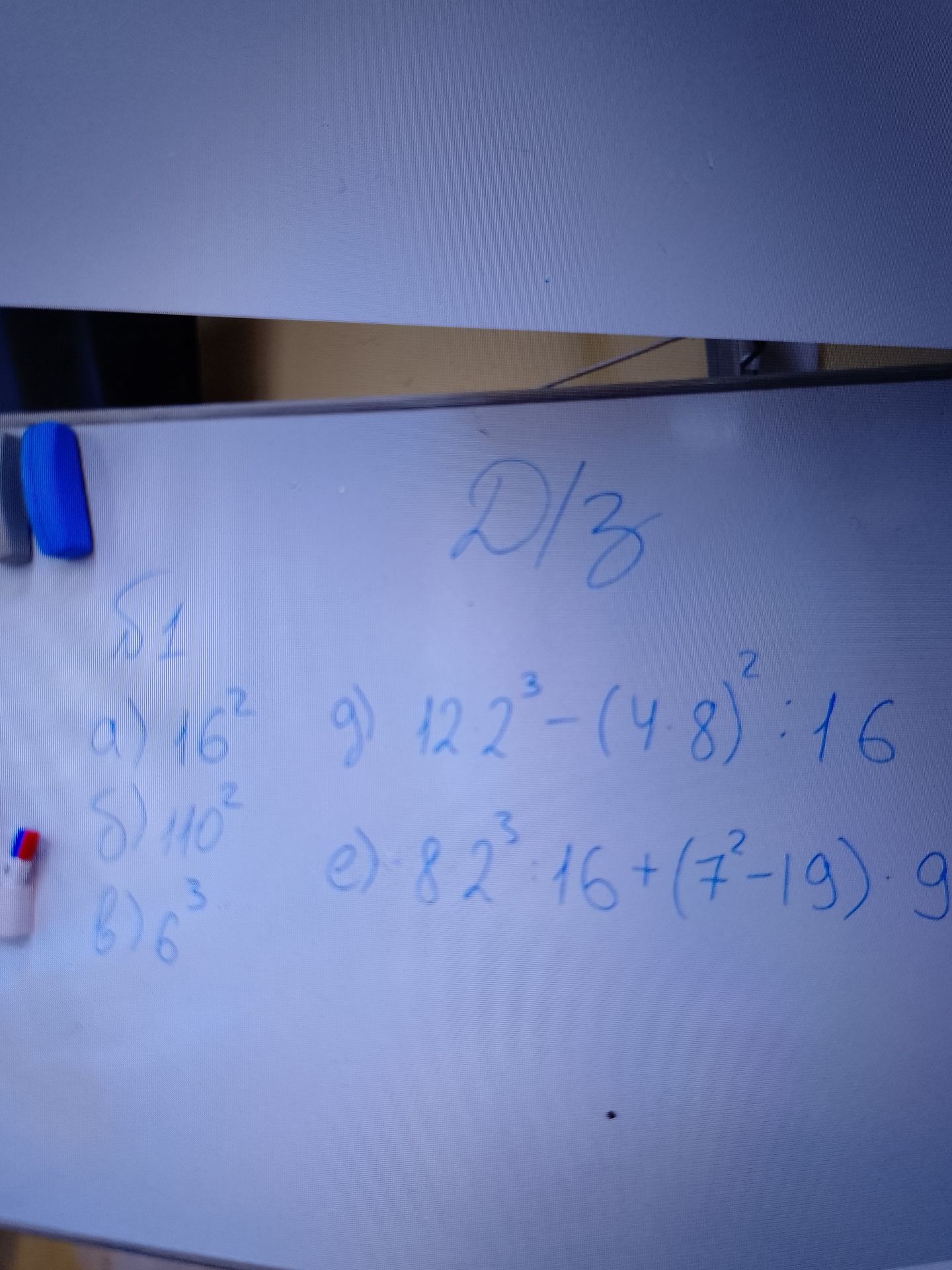 Фото задания: 1. Вычислите: а) 16²; б) 10²; в) 6³.