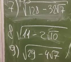 Фото задания: 7) \(\sqrt{128-32\sqrt7}\)