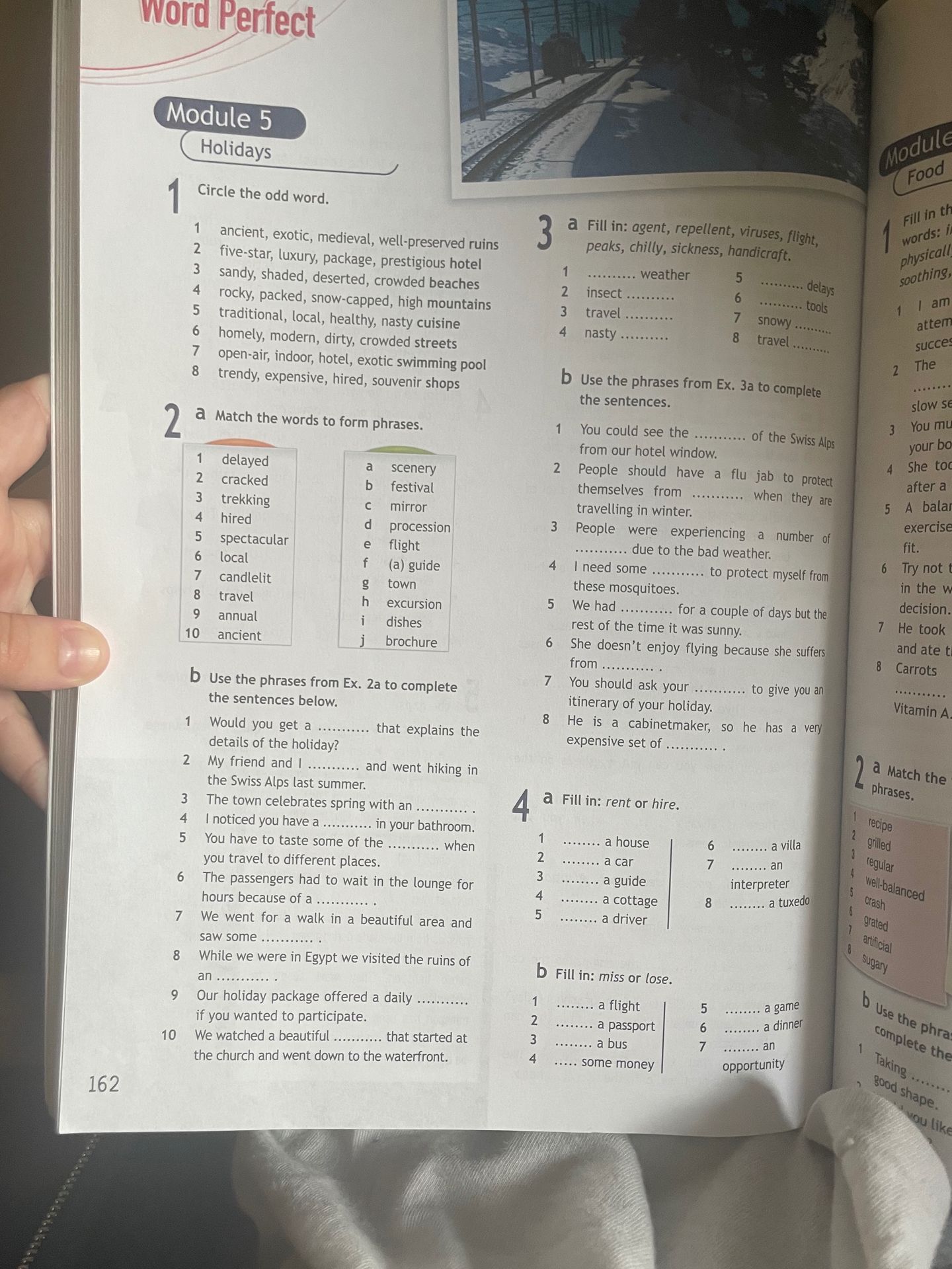 Фото задания: 2b. Use the phrases from Ex. 2a to complete the sentences below. 1 Would you get a ... that explains the details of the…