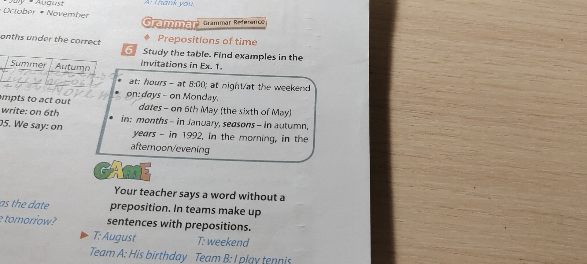 Фото задания: 6. Study the table. Find examples in the invitations in Ex. 1.
