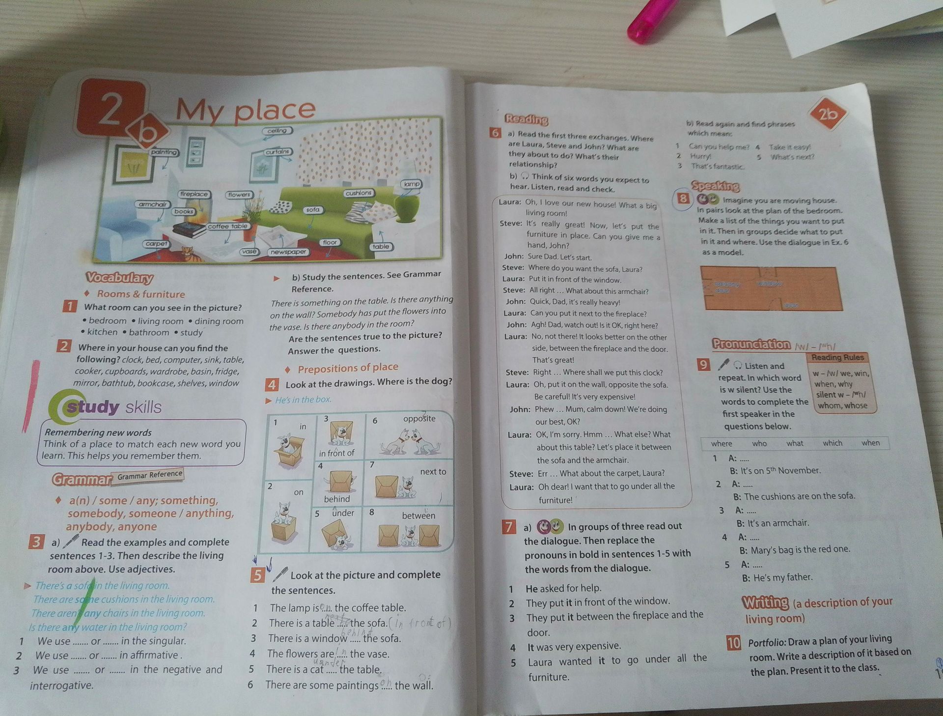 Фото задания: 8. Imagine you are moving house. In pairs look at the plan of the bedroom. Make a list of the things you want to put in it.…