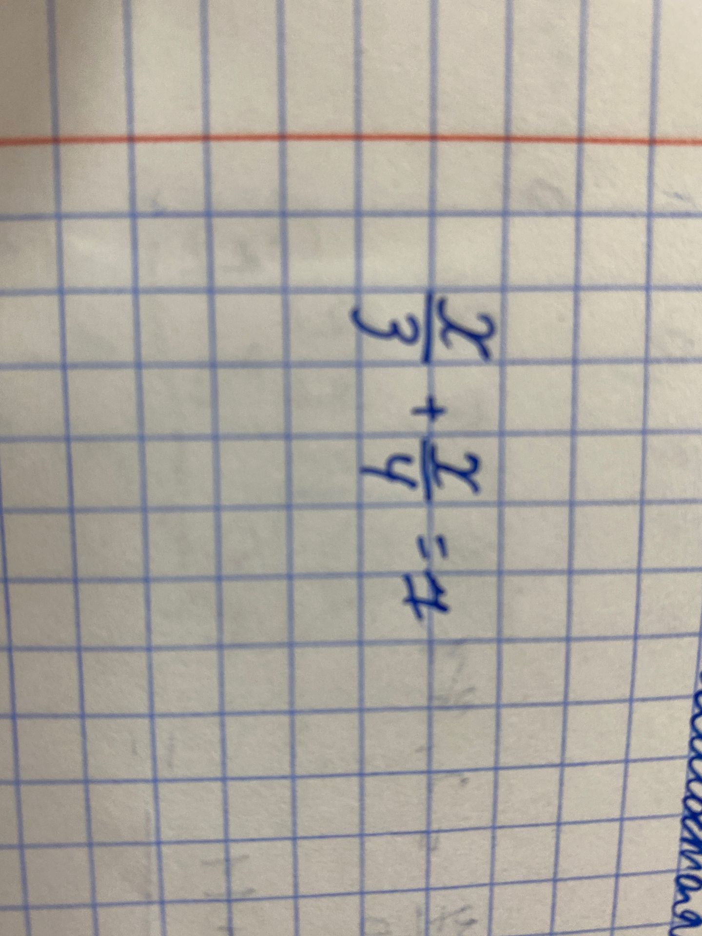 Фото задания: \(\frac{x}{3}+\frac{x}{4}=7\)