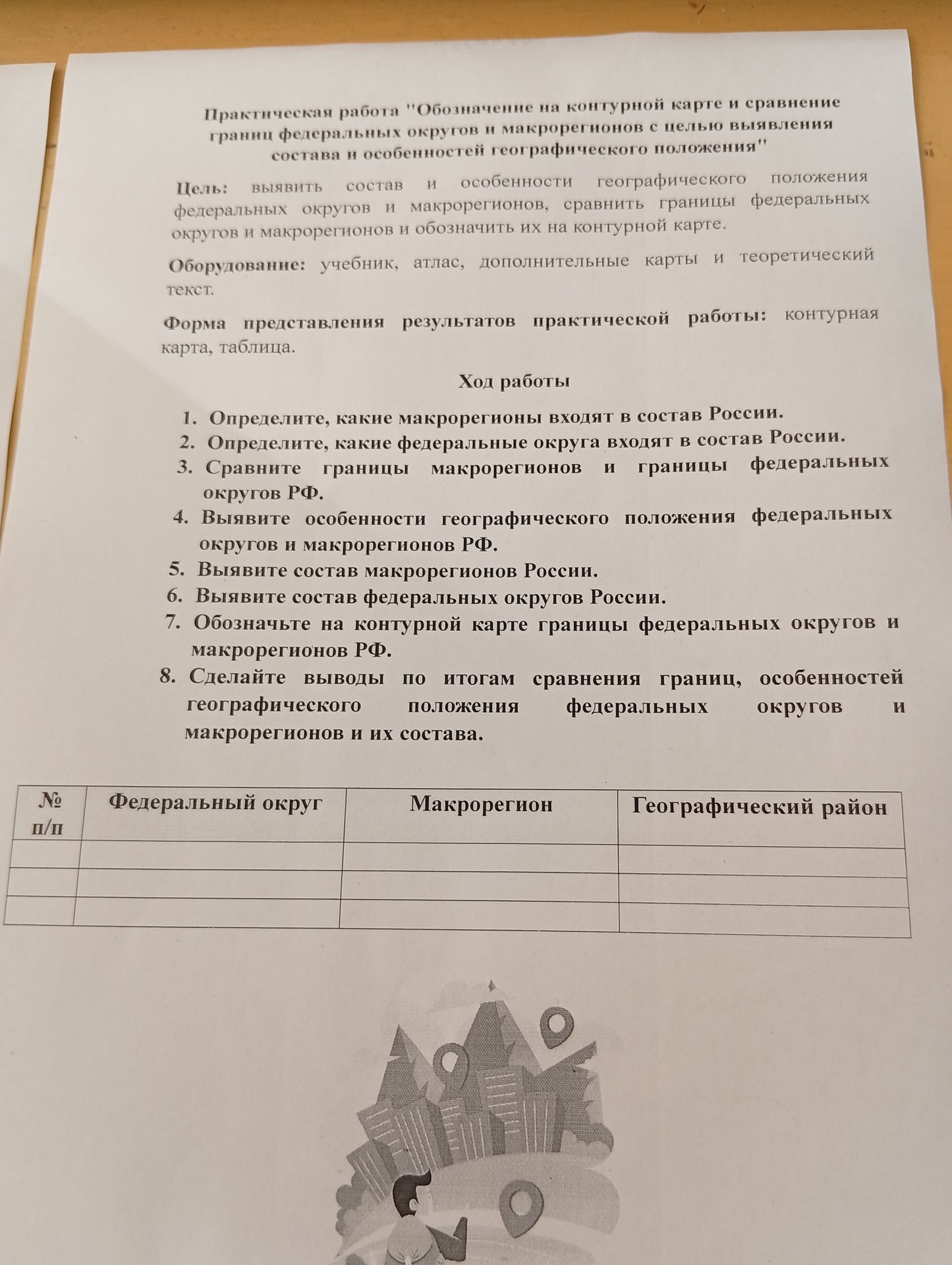 Фото задания: 1. Определите, какие макрорегионы входят в состав России.