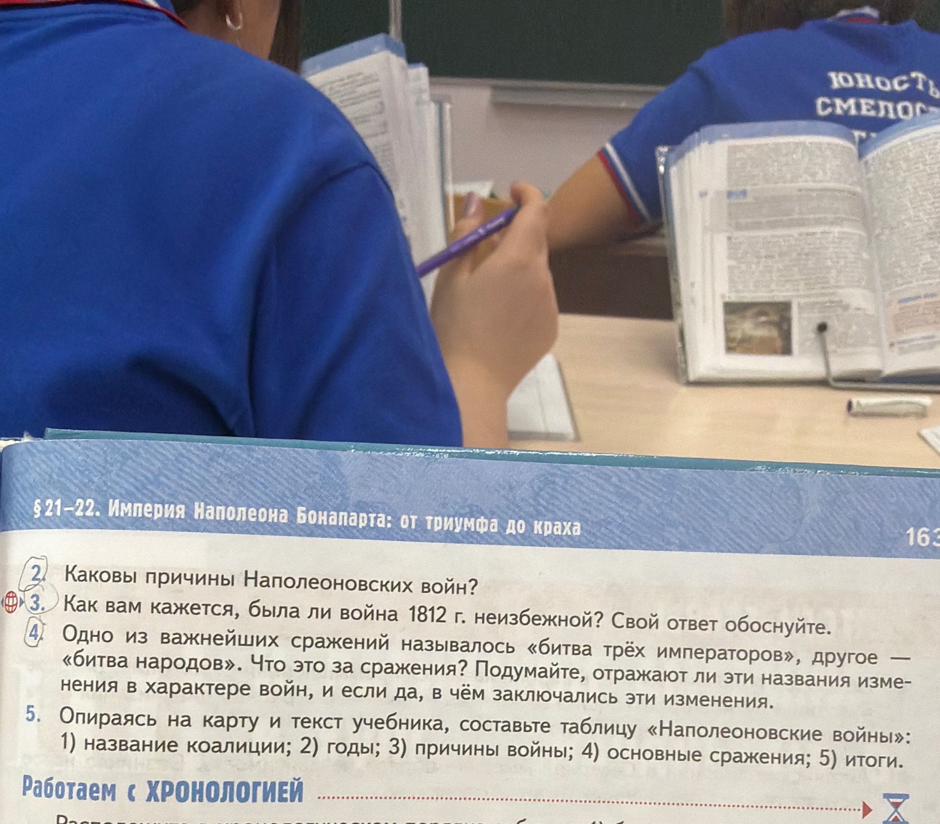 Фото задания: 2. Каковы причины Наполеоновских войн?
