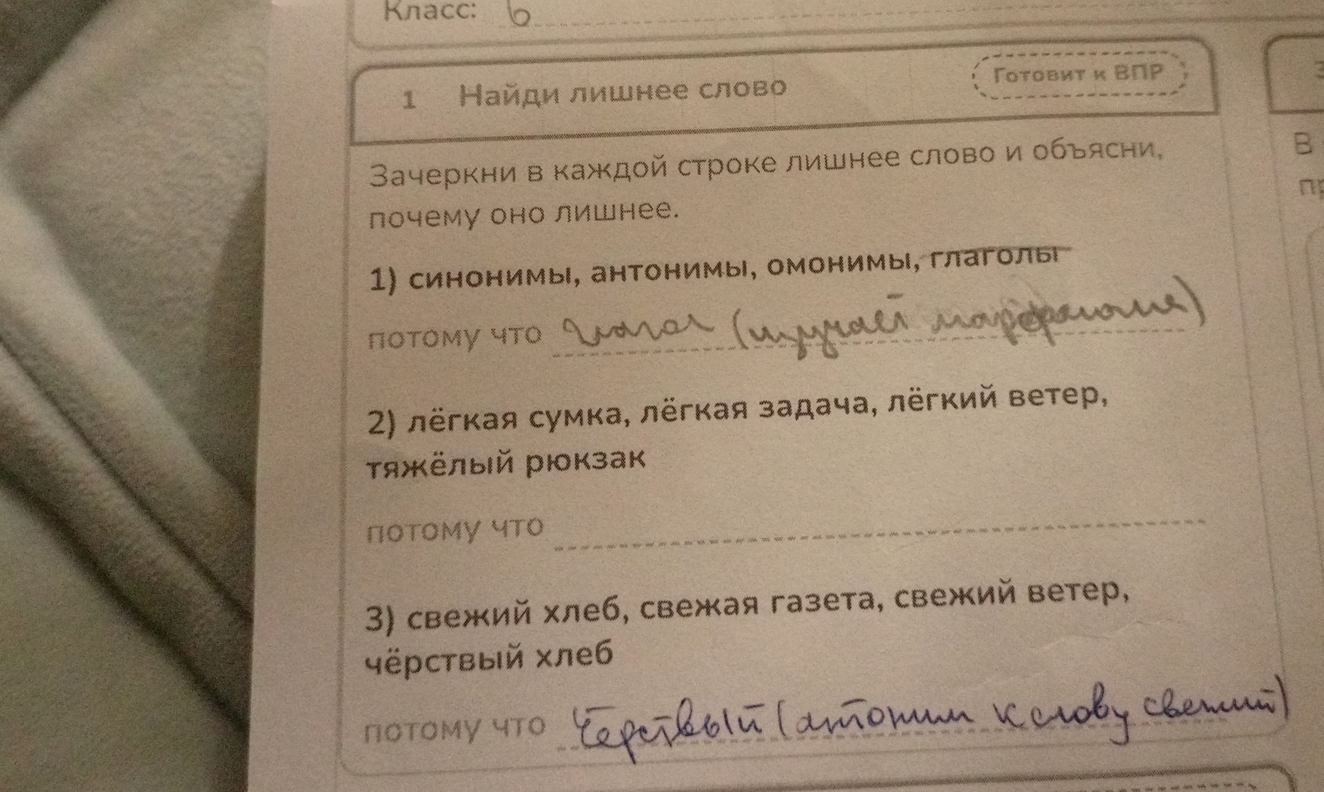 Фото задания: 1. Найди лишнее слово. Зачеркни в каждой строке лишнее слово и объясни, почему оно лишнее. 1) синонимы, антонимы, омонимы,…