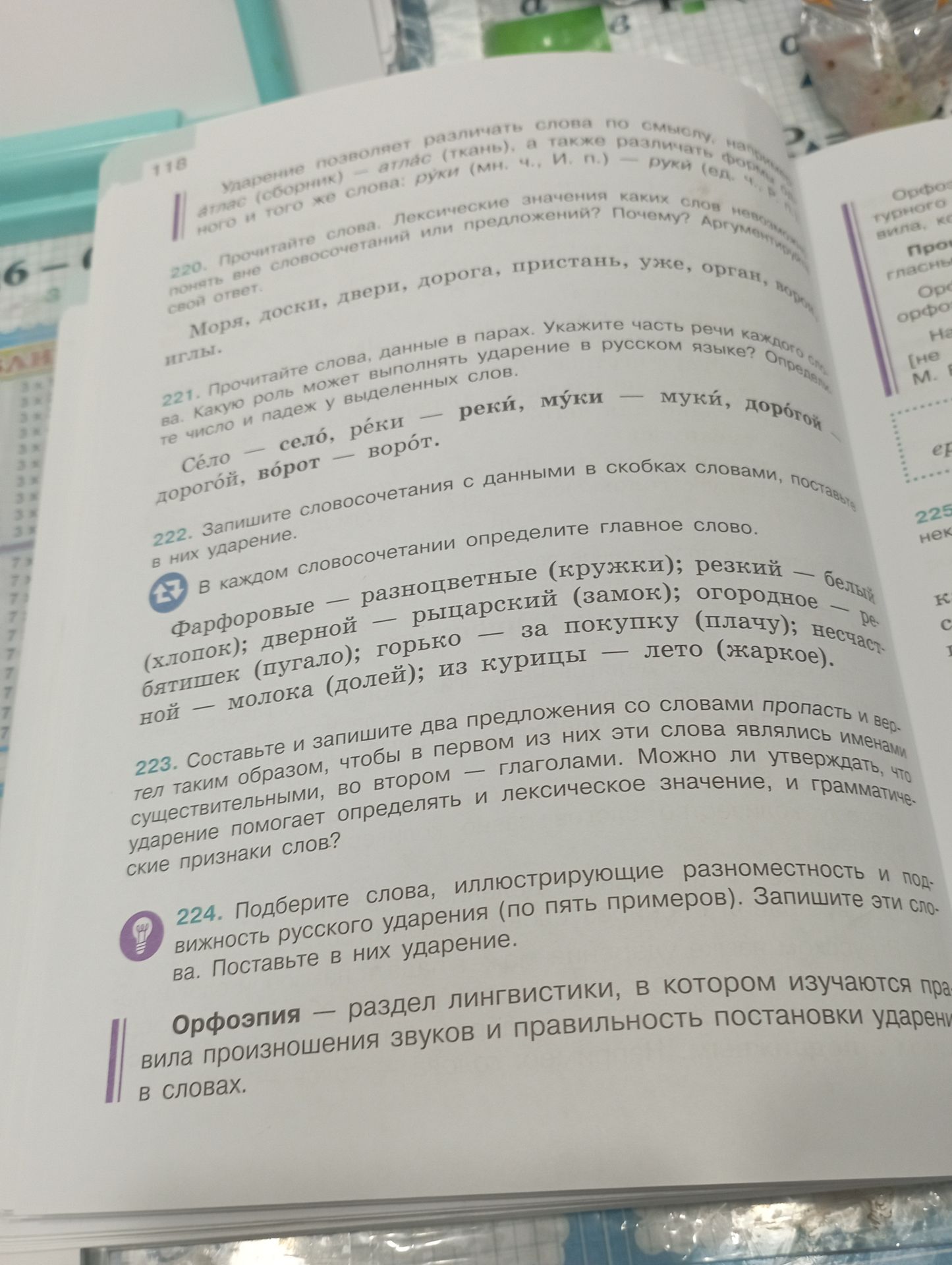 Фото задания: 223. Составьте и запишите два предложения со словами пропасть и вертел таким образом, чтобы в первом из них эти слова…