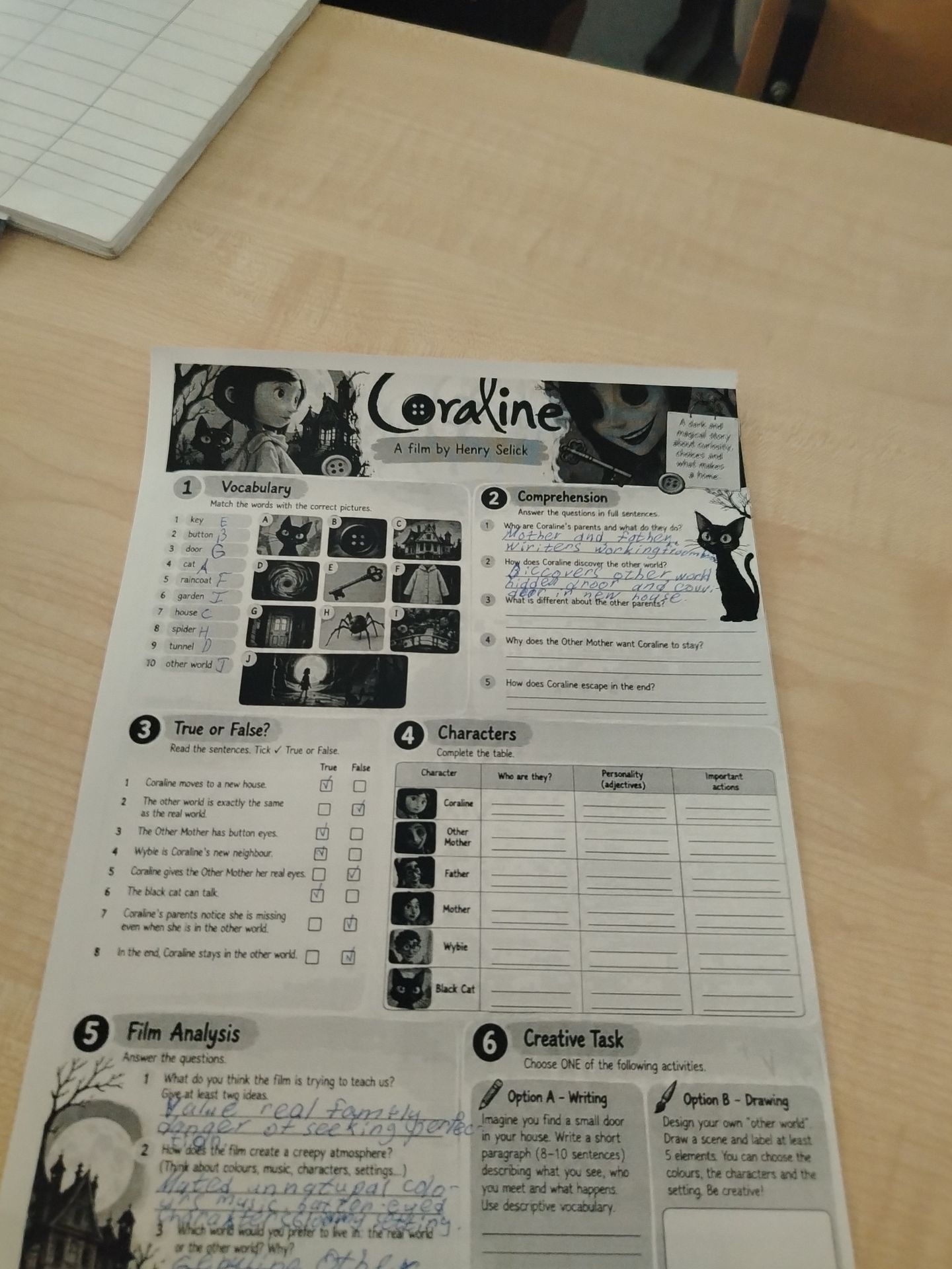 Фото задания: 5 Film Analysis. Answer the questions. 1. What do you think the film is trying to teach us? Give at least two ideas. 2. How…