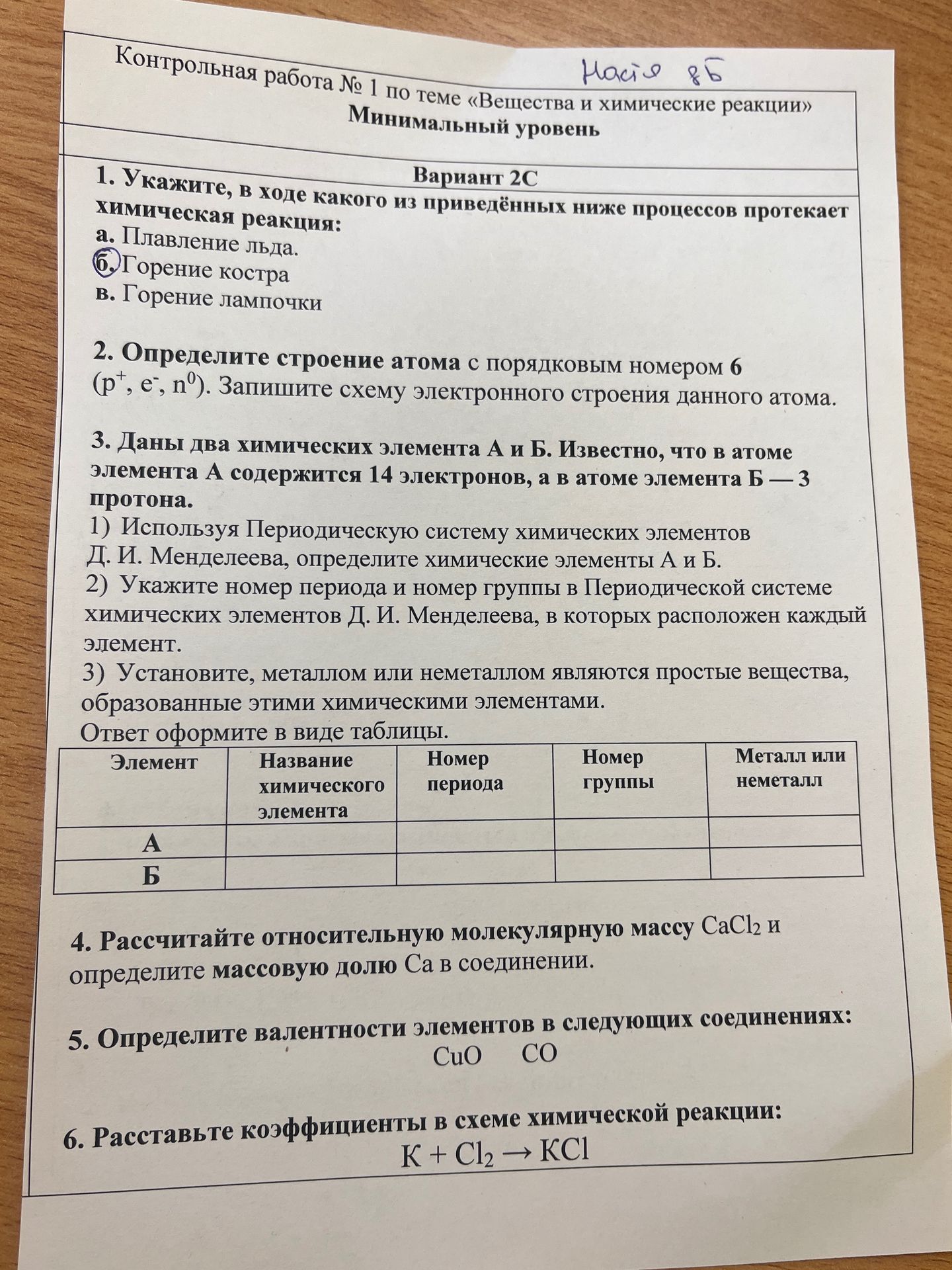 Фото задания: 5. Определите валентности элементов в следующих соединениях: CuO, CO.