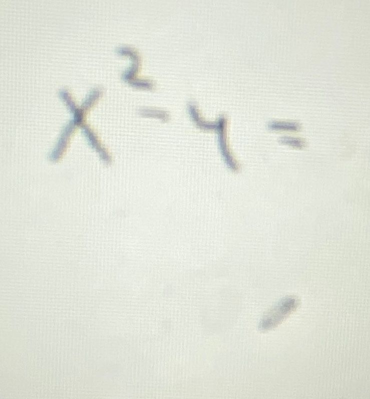 Фото задания: Вычислите: x² − 4 = [правая часть отсутствует]