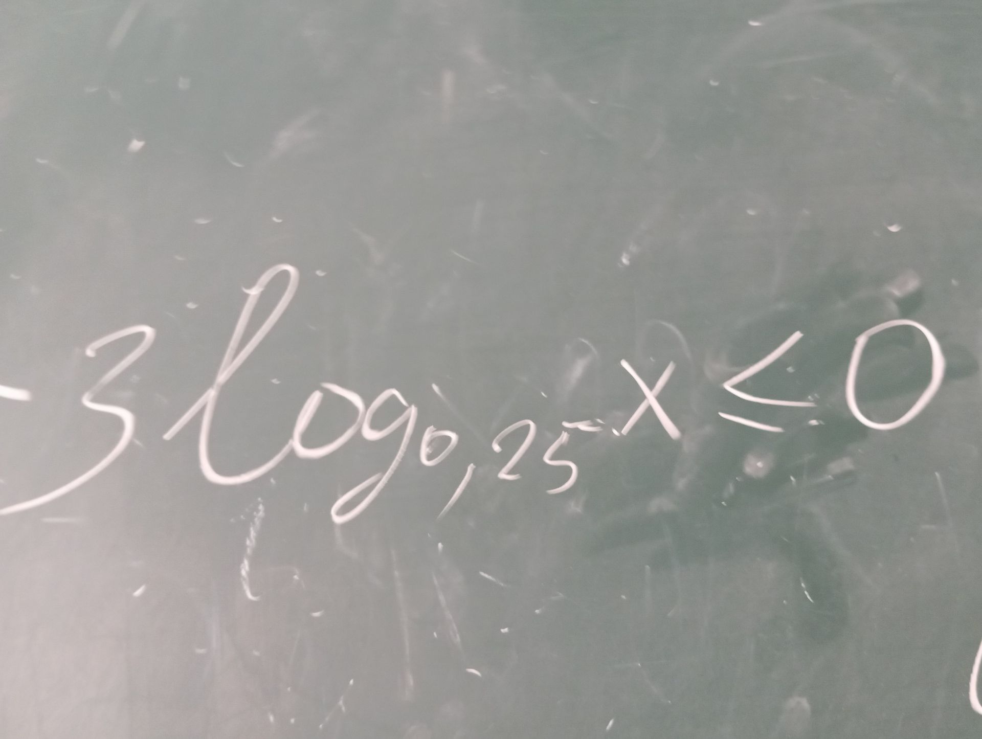 Фото задания: На доске видна запись: [неясный фрагмент] «09,25 = x ≤ 0».