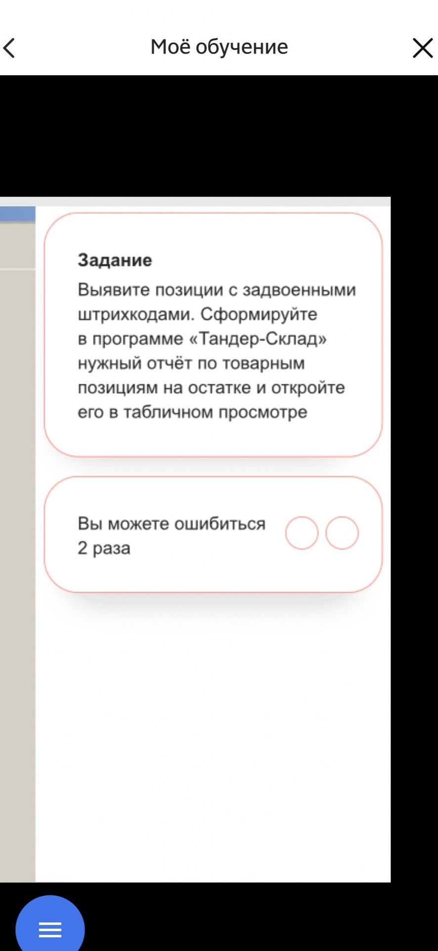 Фото задания: Выявите позиции с задвоенными штрихкодами. Сформируйте в программе «Тандер-Склад» нужный отчёт по товарным позициям на…
