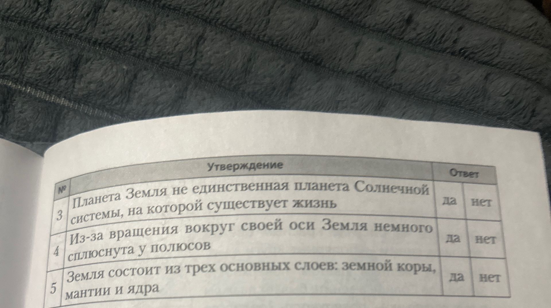 Фото задания: 3. Планета Земля не единственная планета Солнечной системы, на которой существует жизнь. (да / нет)