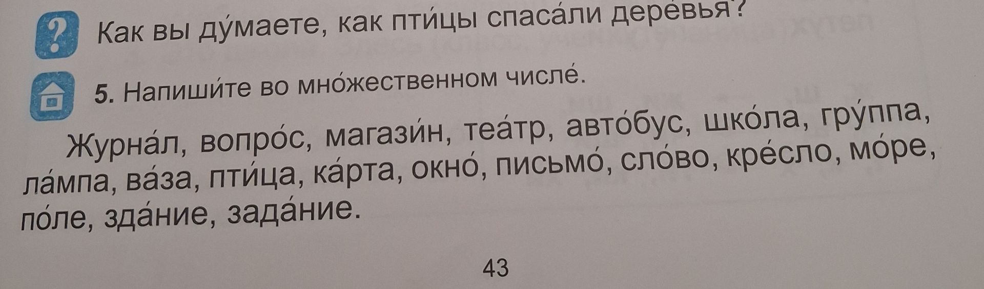Фото задания: Как вы думаете, как птицы спасали деревья?