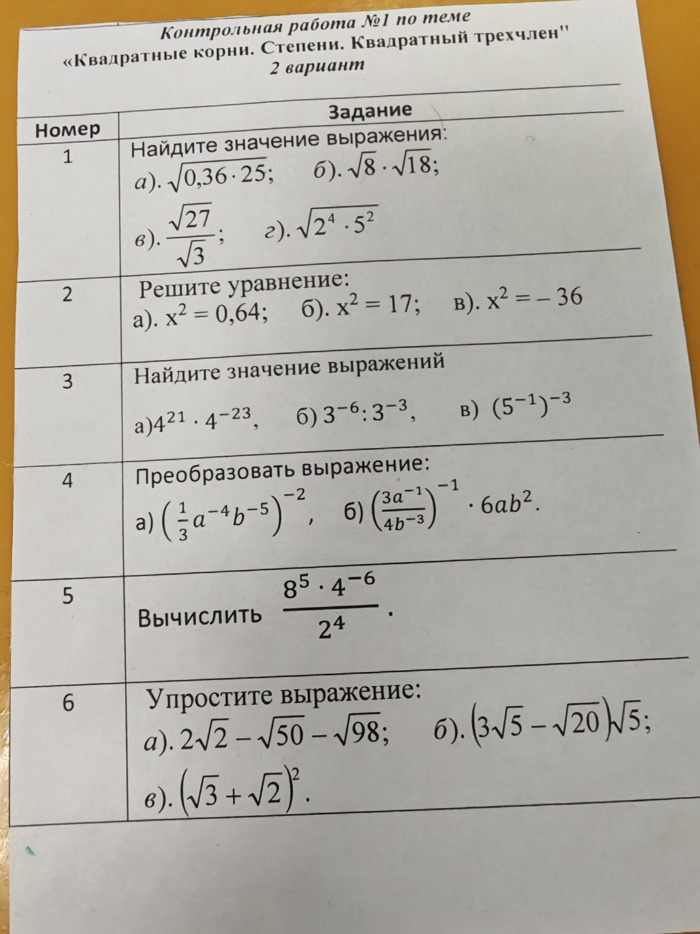 Фото задания: 4. Преобразовать выражение: а) (⅓ a⁻⁴b⁻⁵)⁻²; б) ((3a⁻¹)/(4b⁻³))⁻¹ · 6ab².