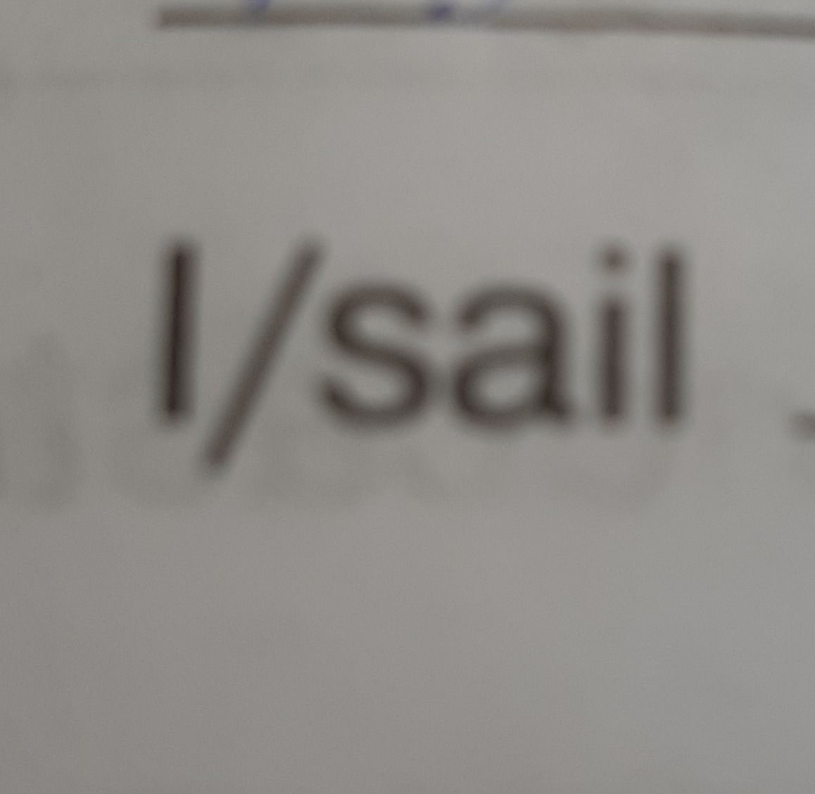 Фото задания: На изображении виден фрагмент «/sail»; перед косой чертой также есть вертикальный знак, который невозможно уверенно…