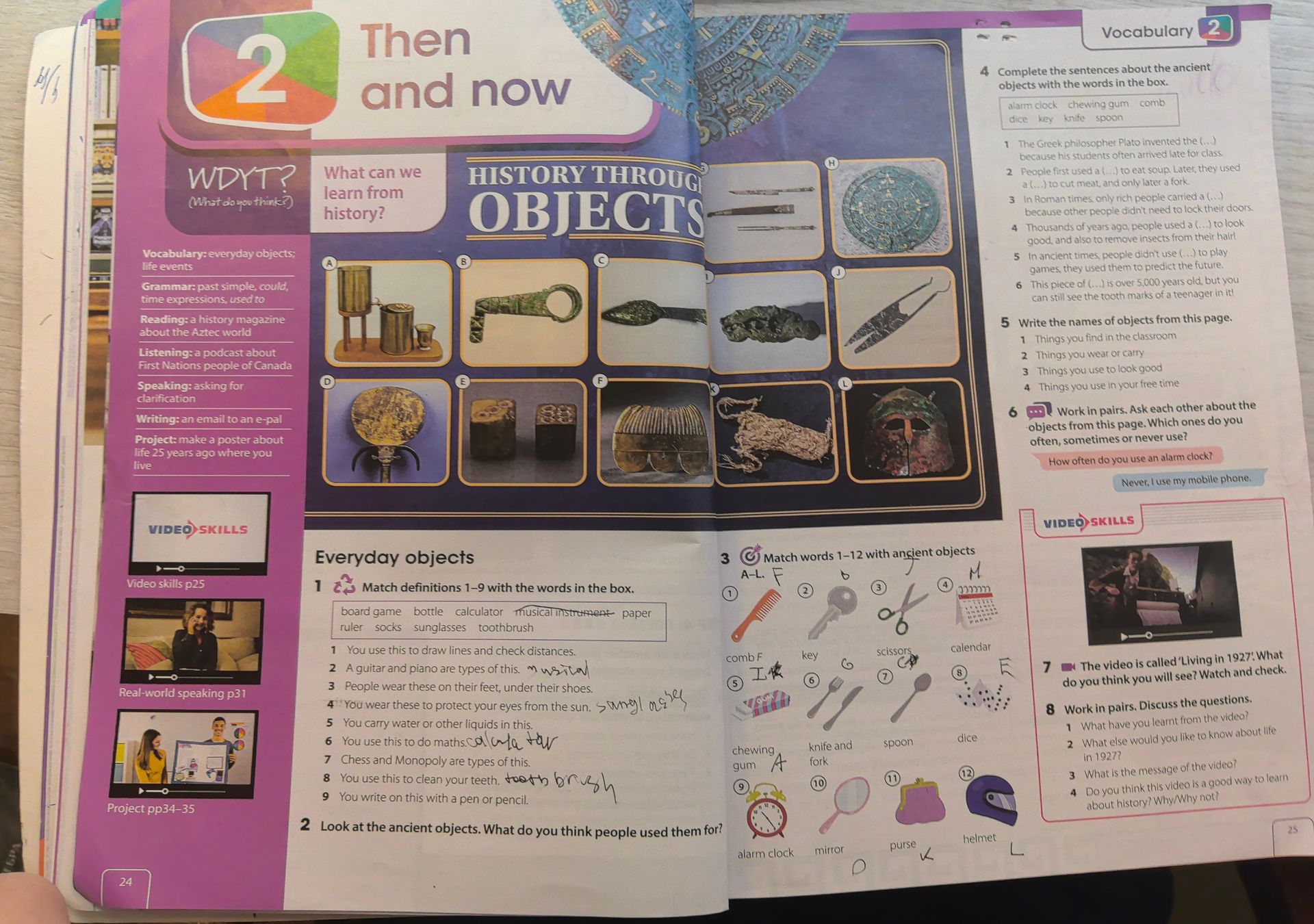 Фото задания: 6 Work in pairs. Ask each other about the objects from this page. Which ones do you often, sometimes or never use? Example:…
