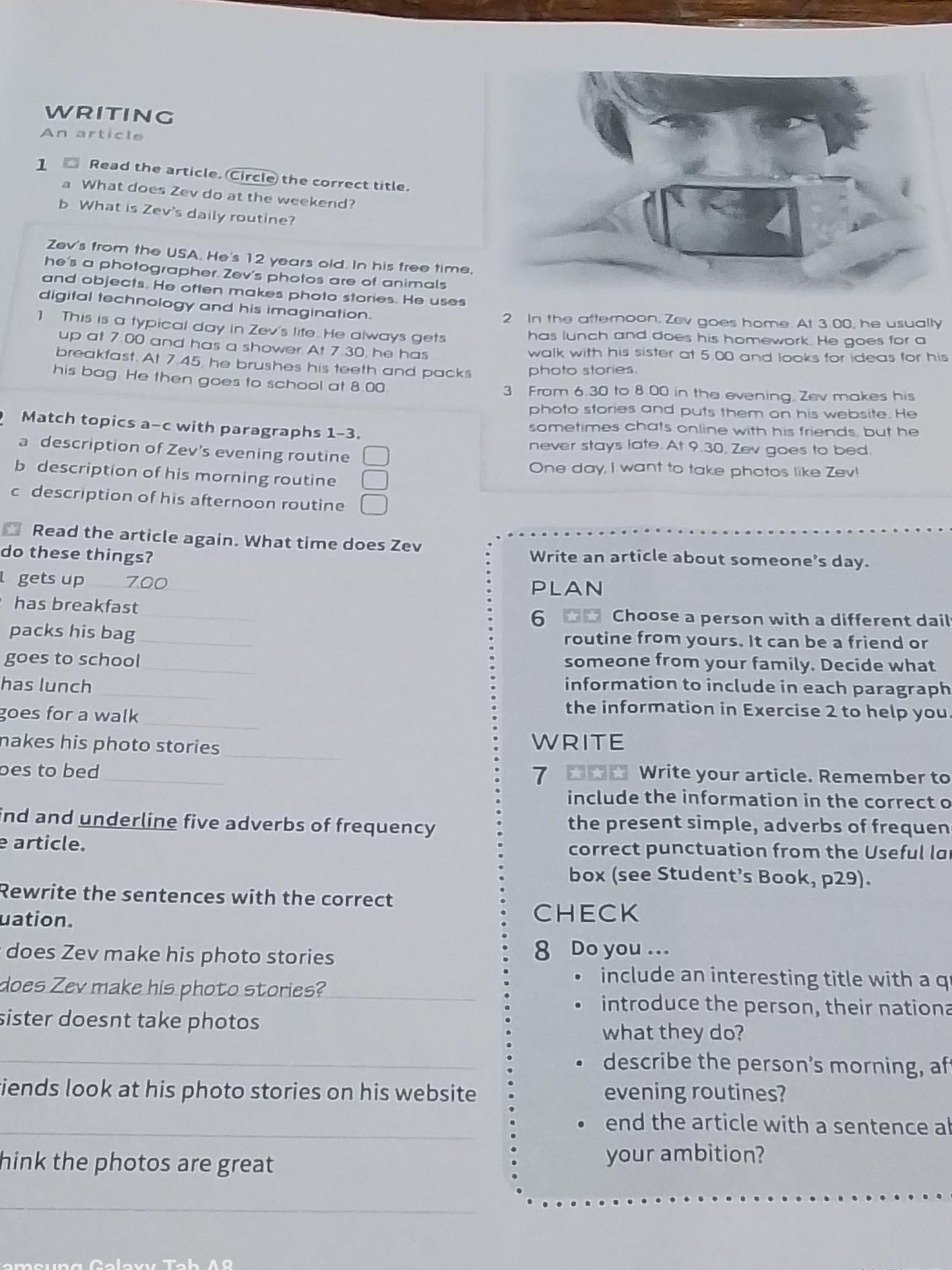 Фото задания: 4. Find and underline five adverbs of frequency in the article.