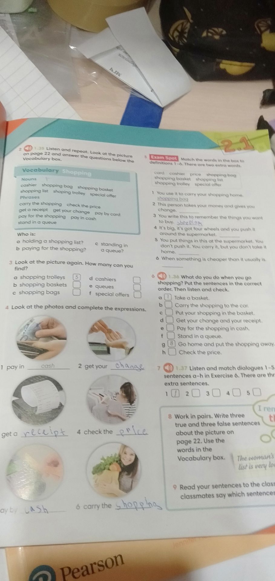 Фото задания: 7. 1.37 Listen and match dialogues 1–5 to sentences a–h in Exercise 6. There are three extra sentences.