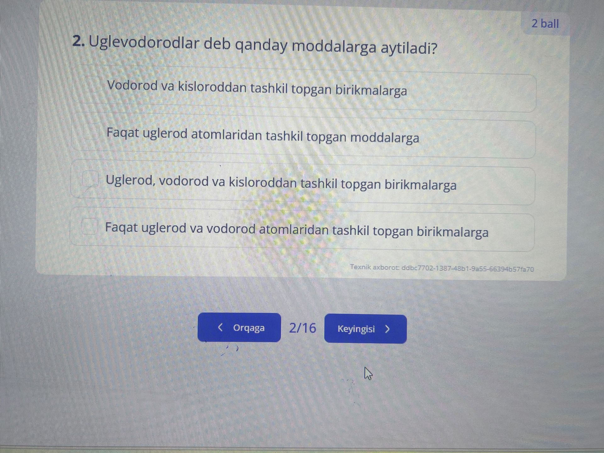 Фото задания: 2. Uglevodorodlar deb qanday moddalarga aytiladi?