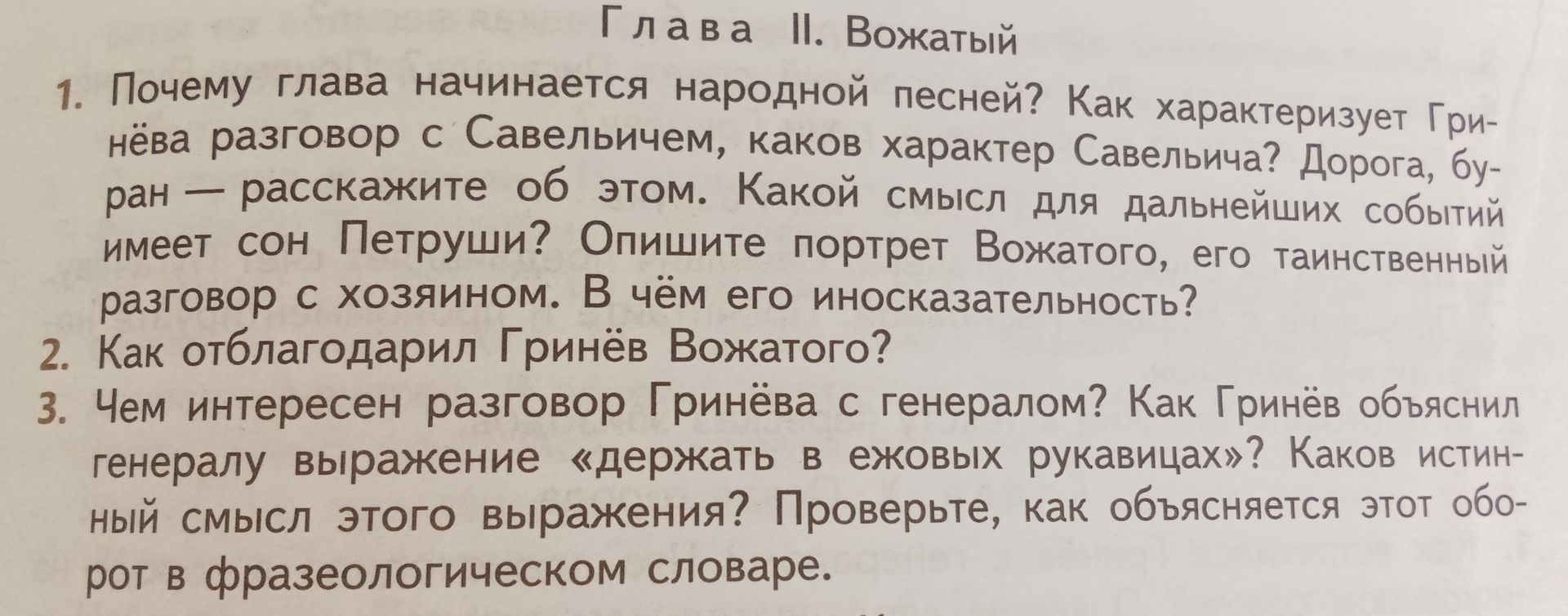 Фото задания: Чем интересен разговор Гринёва с генералом? Как Гринёв объяснил генералу выражение «держать в ежовых рукавицах»? Каков…