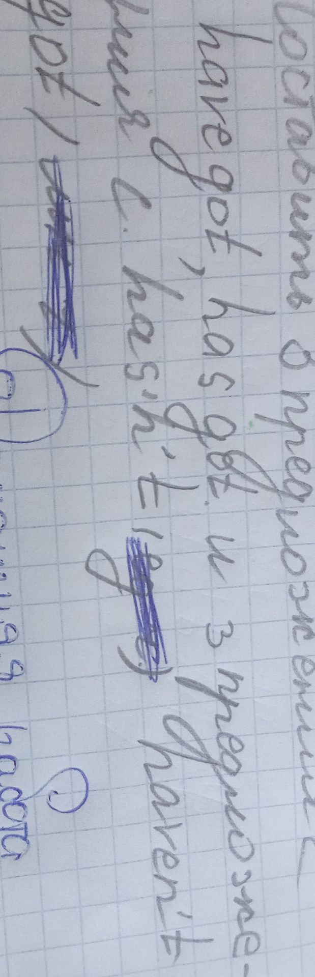 Фото задания: Составить предложения с have got и has got. [Остальная часть задания обрезана]